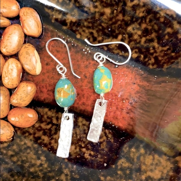 NWOT Genuine turquoise sterling ear wires - Picture 6 of 7